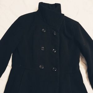 Black peacoat